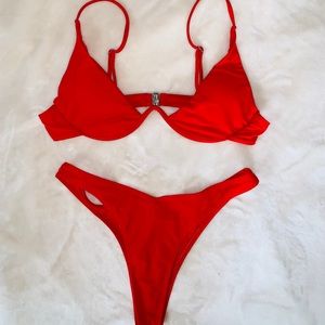 Red Bikini Set